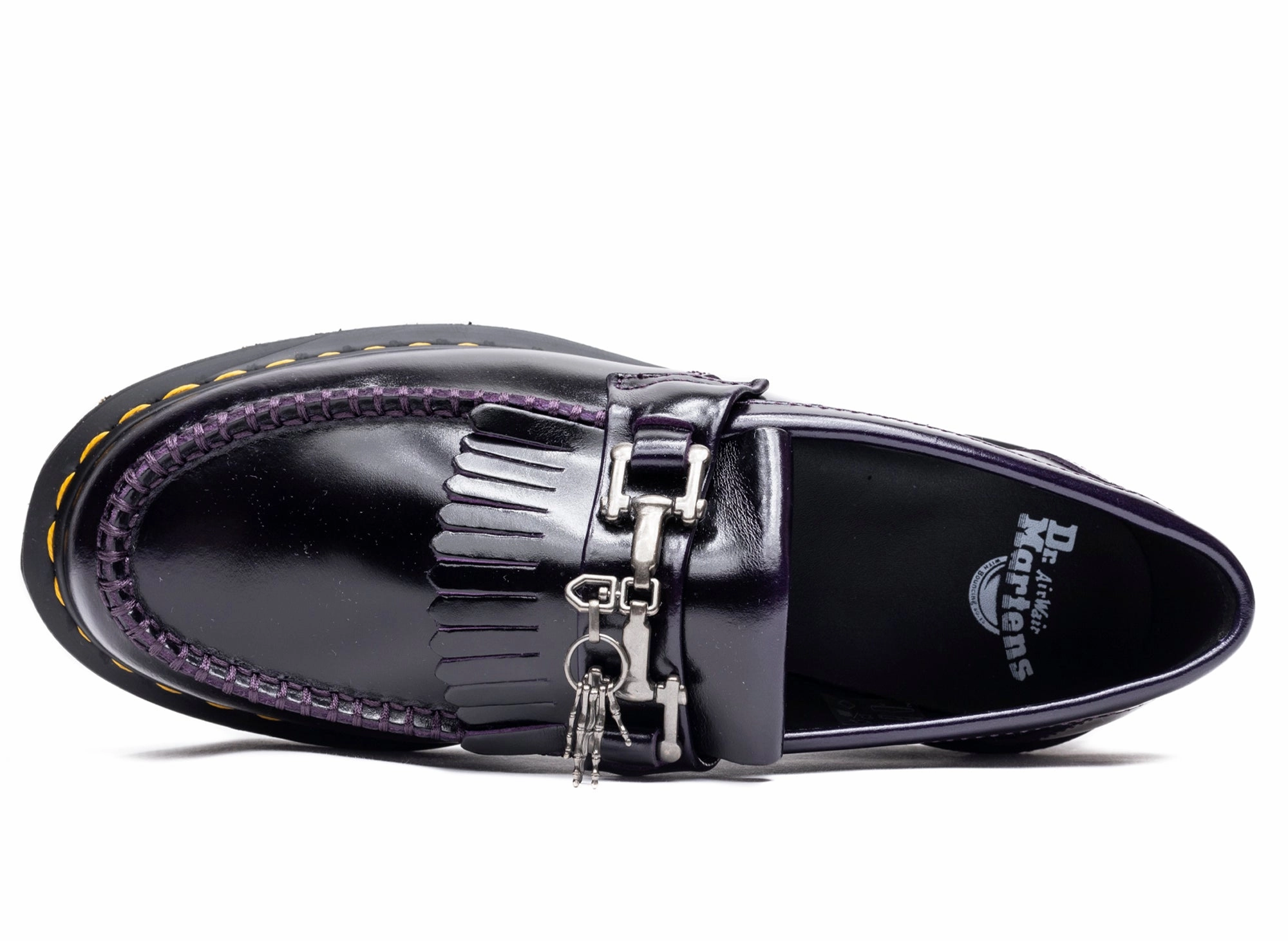 Dr. Martens Adrian Bone Snaffle in Dark Purple Night Style Calm Walk