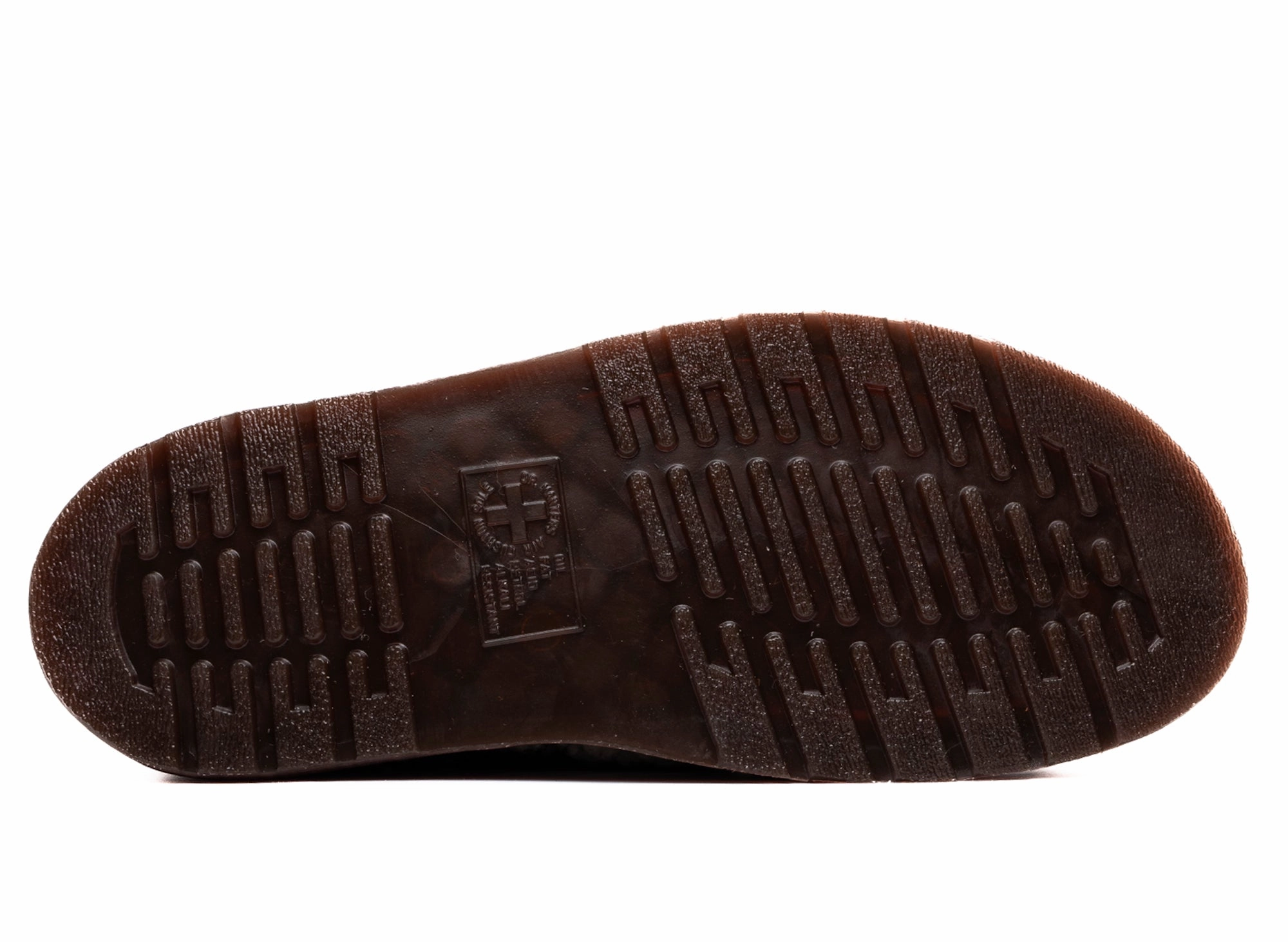 Hop Hike Dr. Martens Isham Crochet Wool Suede Mules in Tan