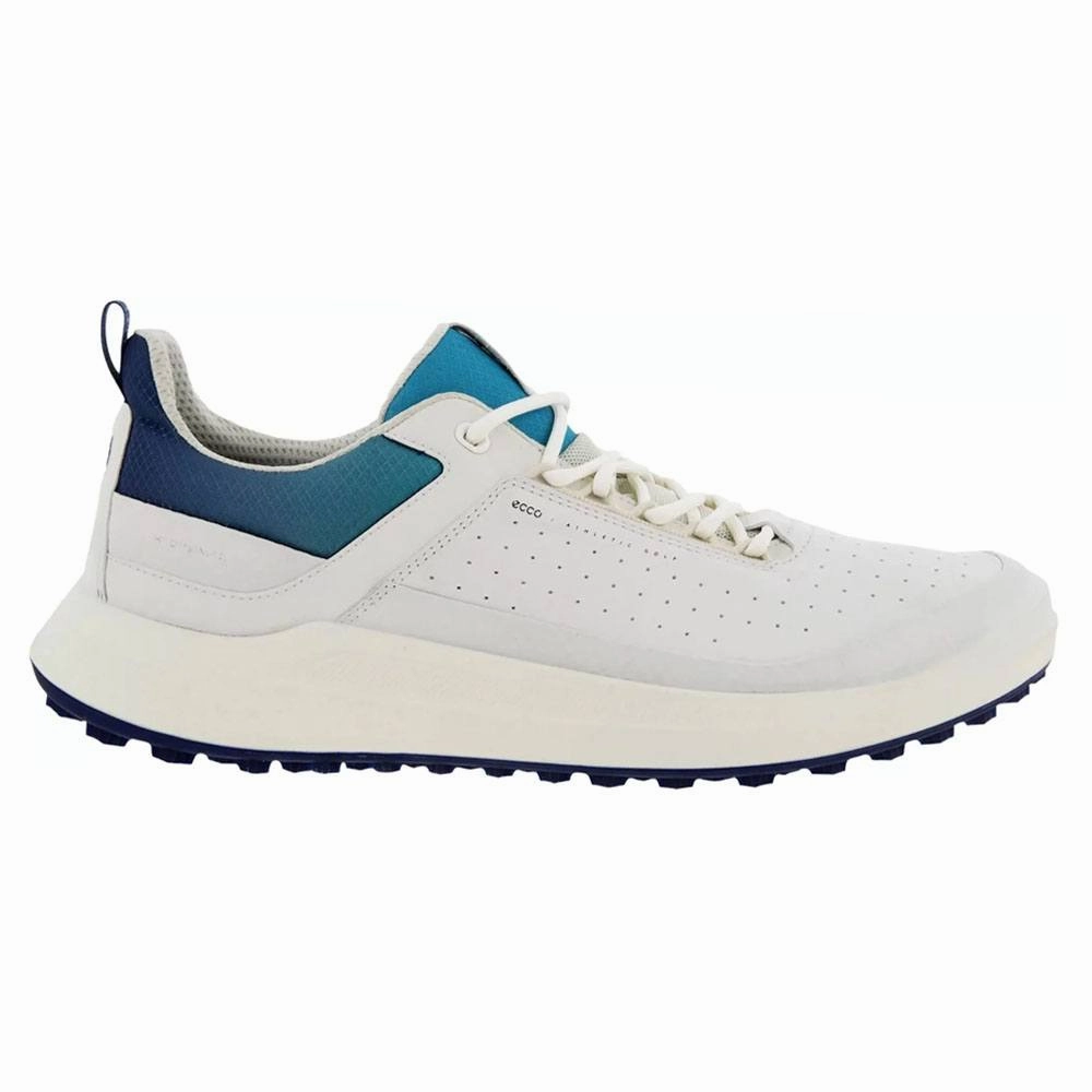 Agile Motion ECCO Core Spikeless Golf Shoes White/White/Blue Depths/Caribbean - 23 Men