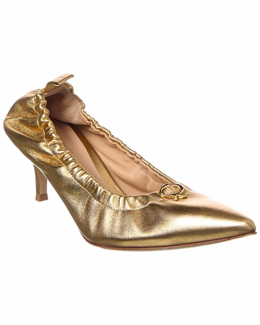 Gianvito Rossi Alina Leather Pump Fall Spark