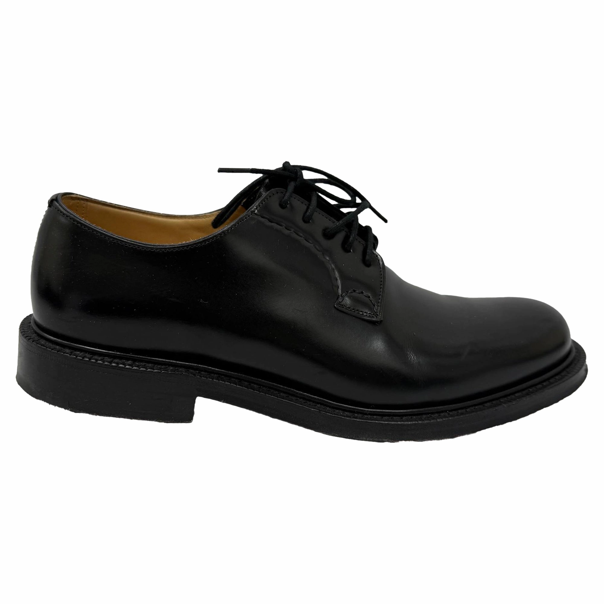 Polished Look Urban Lifestyle Church's Shannon Lace-Up Derby Shoes in Black Leather