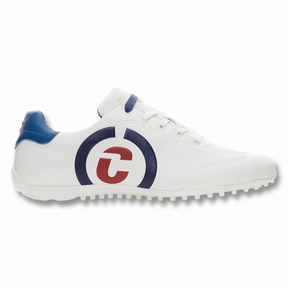 Toe Stability Duca Del Cosma Golf Kingscup Spikeless Golf Shoes White - 24 Men