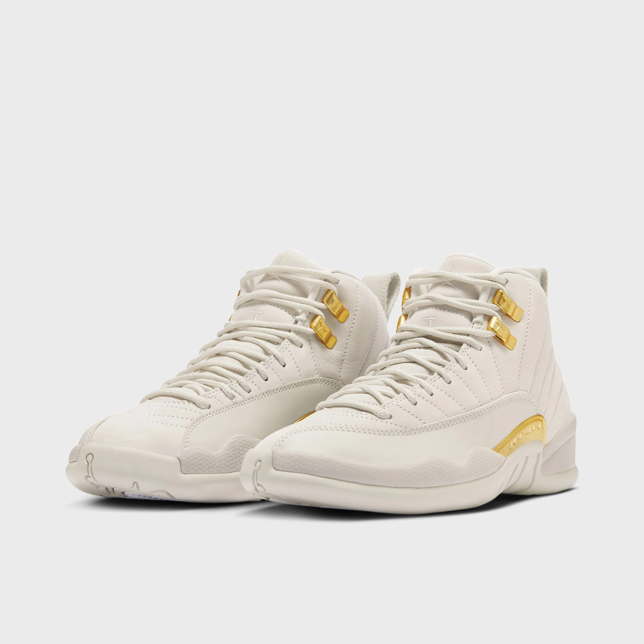 Jump Agility Bounce Enhancement System Jordan Women's 12 Retro Phantom / Metallic Gold - White
