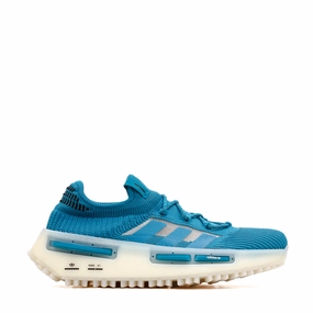 Good resilience running in the wind shoes Adidas Originals Men NMD S1 Boost Turquoise HQ4437