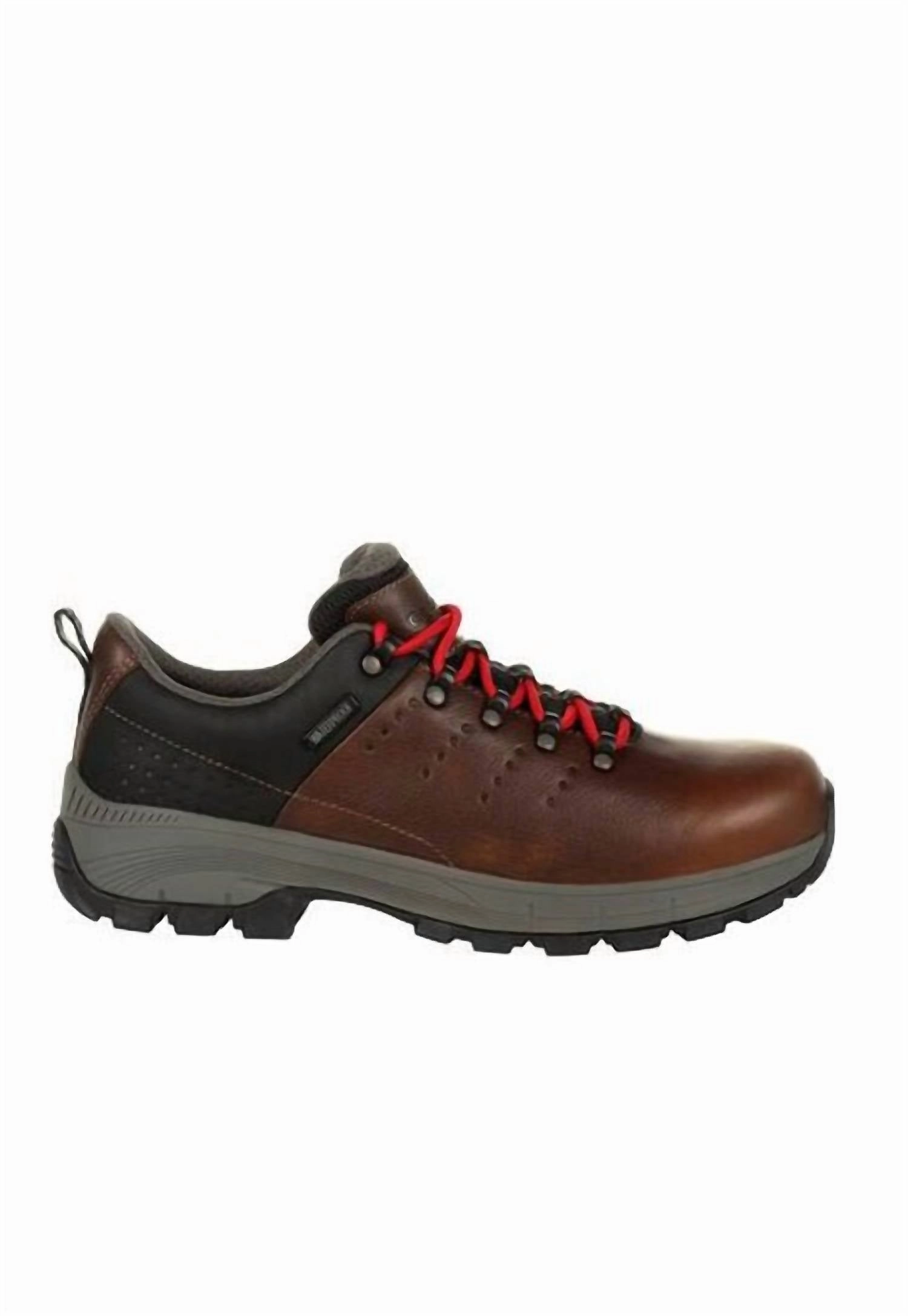 Leather Look Matte Finish Comfort Seeker Eagle Trail Alloy Toe Waterproof Oxford - Wide Width In Brown