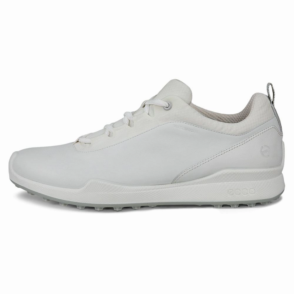 ECCO BIOM Hybrid 1 BNY Spikeless Golf Shoes White - FW24 Men Multi Directional Flexibility SoleFlexibility
