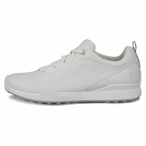 ECCO BIOM Hybrid 1 BNY Spikeless Golf Shoes White - FW24 Men Active Grip Comfort Flow