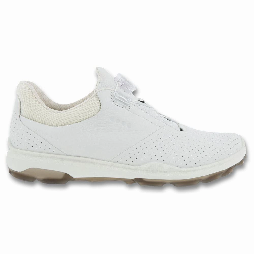 Comfort hold Comfort Lite ECCO BIOM Hybrid 3 BOA Spikeless Golf Shoes White - FW23 Men