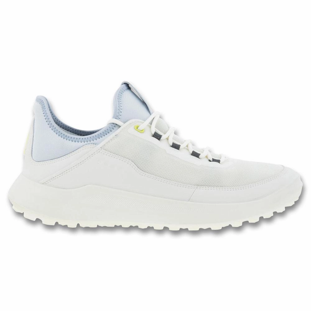 ECCO Core Mesh Spikeless Golf Shoes White/Air - 22 Men Breathable Linings