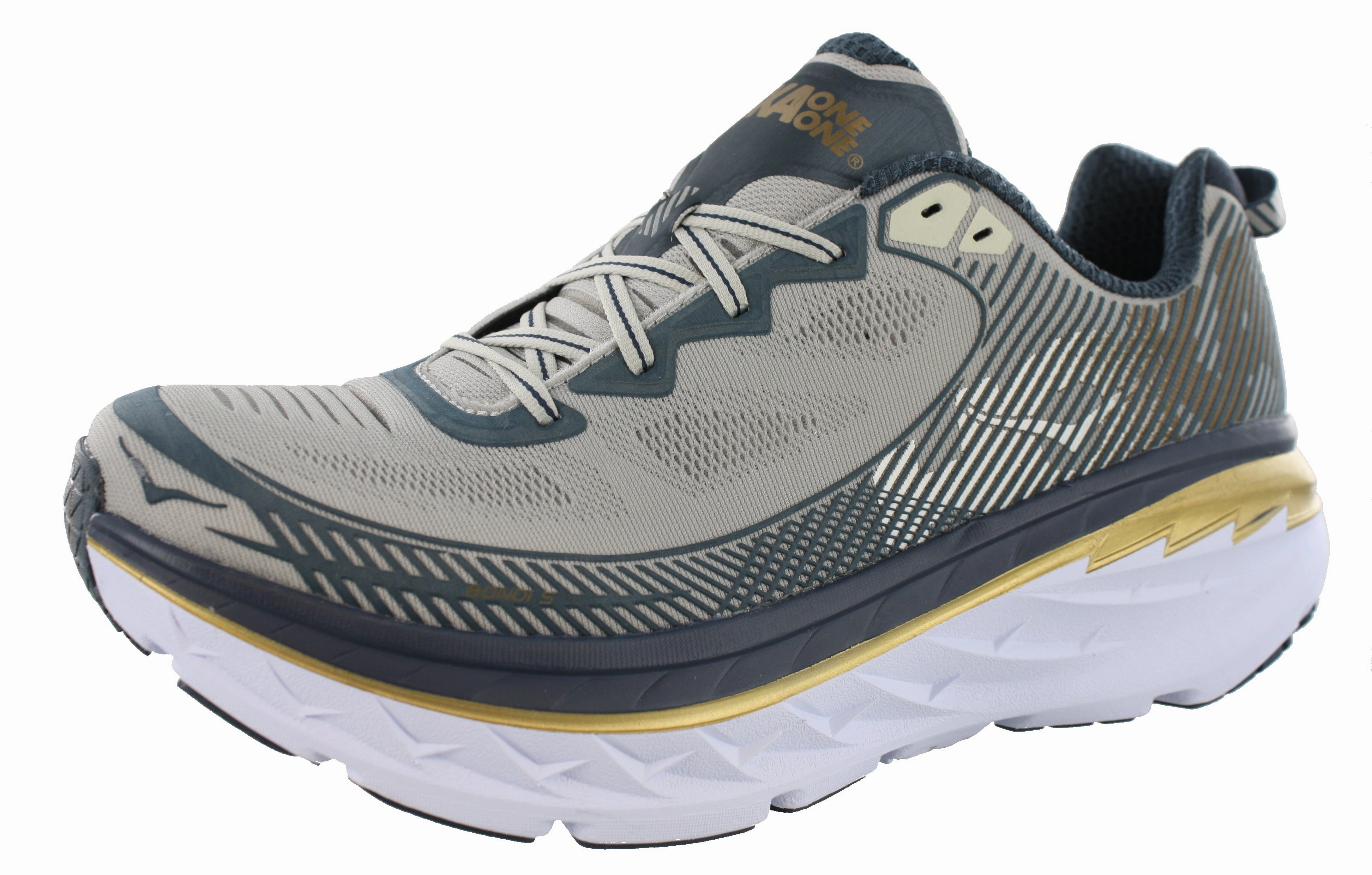 modern - brand shoes cross - country runner shoes Hoka Men Ultra Marathon Cushioned Running Shoes Bondi 5