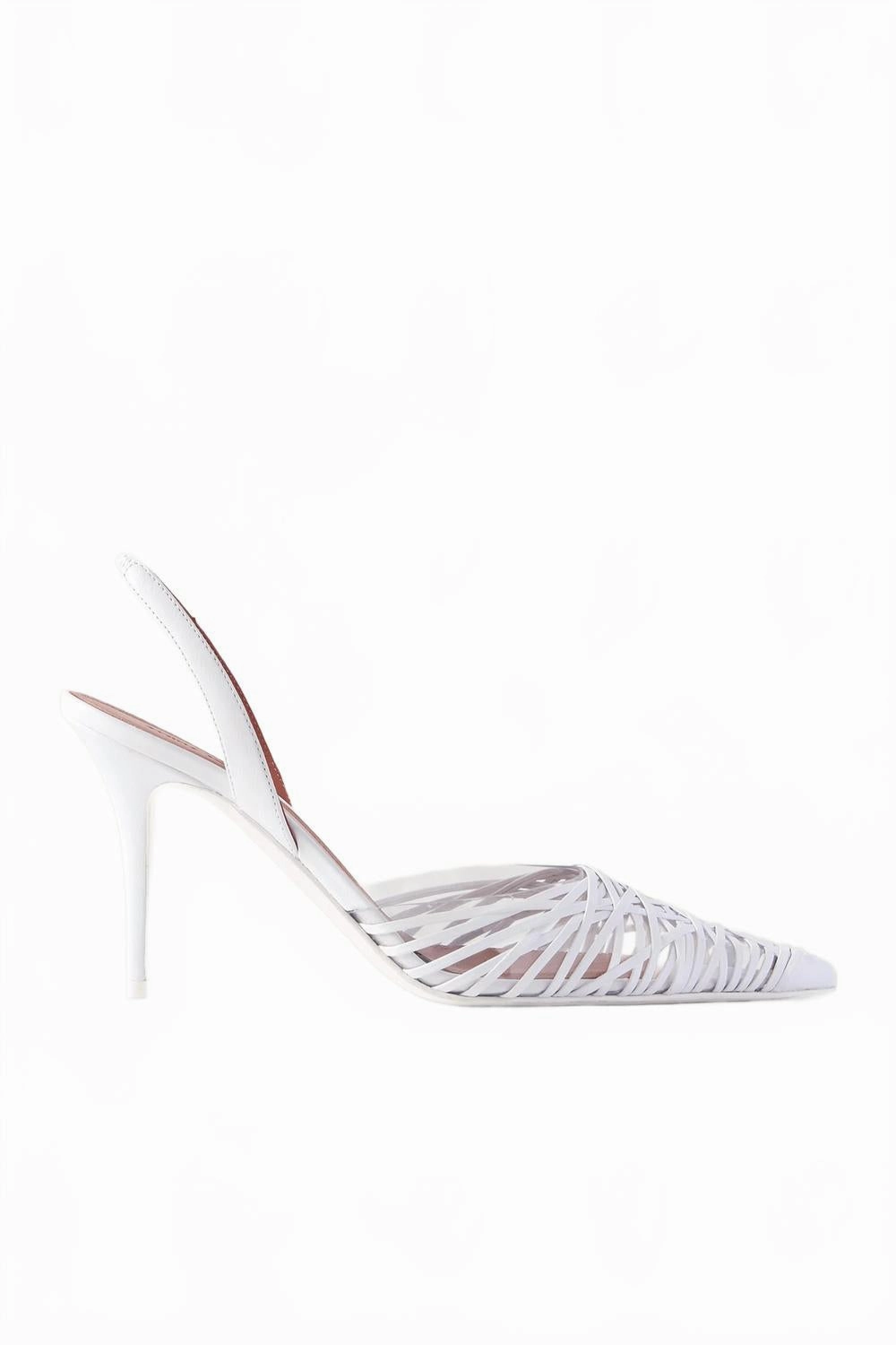Women's Lori Sling Pumps In White Chic Look