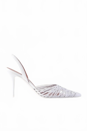 Low Arch Women's Lori Sling Pumps In White
