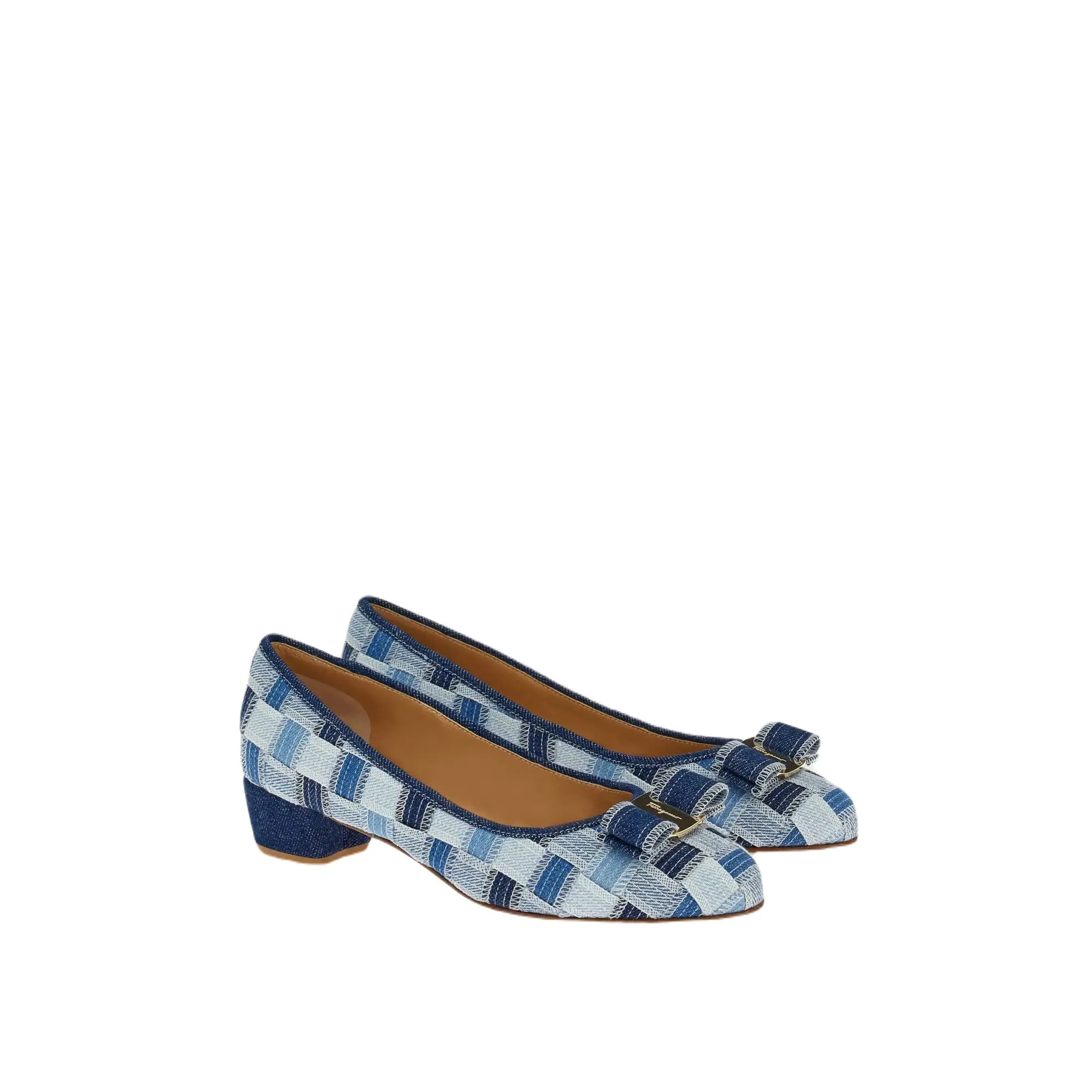 Ferragamo Wo Varina Women's Pumps Blue Premium Quality Unique Look