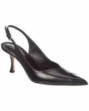 Versatile Glam Power Spark Ferragamo Egna Leather Slingback Pump