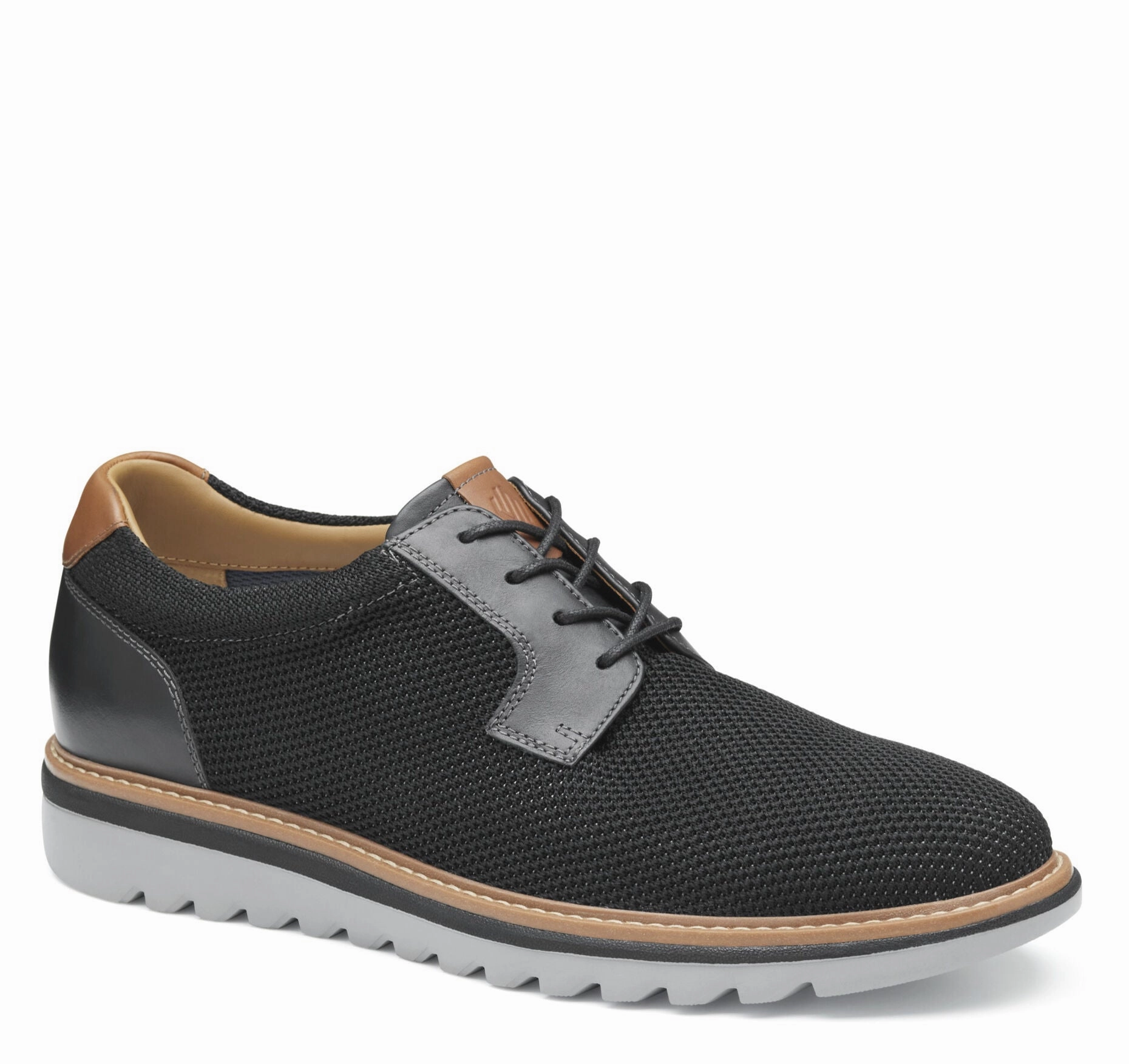 Smart Leather Lace-ups Johnston & Murphy Men's Algood Knit Plain Toe Casual Lace-up Shoe