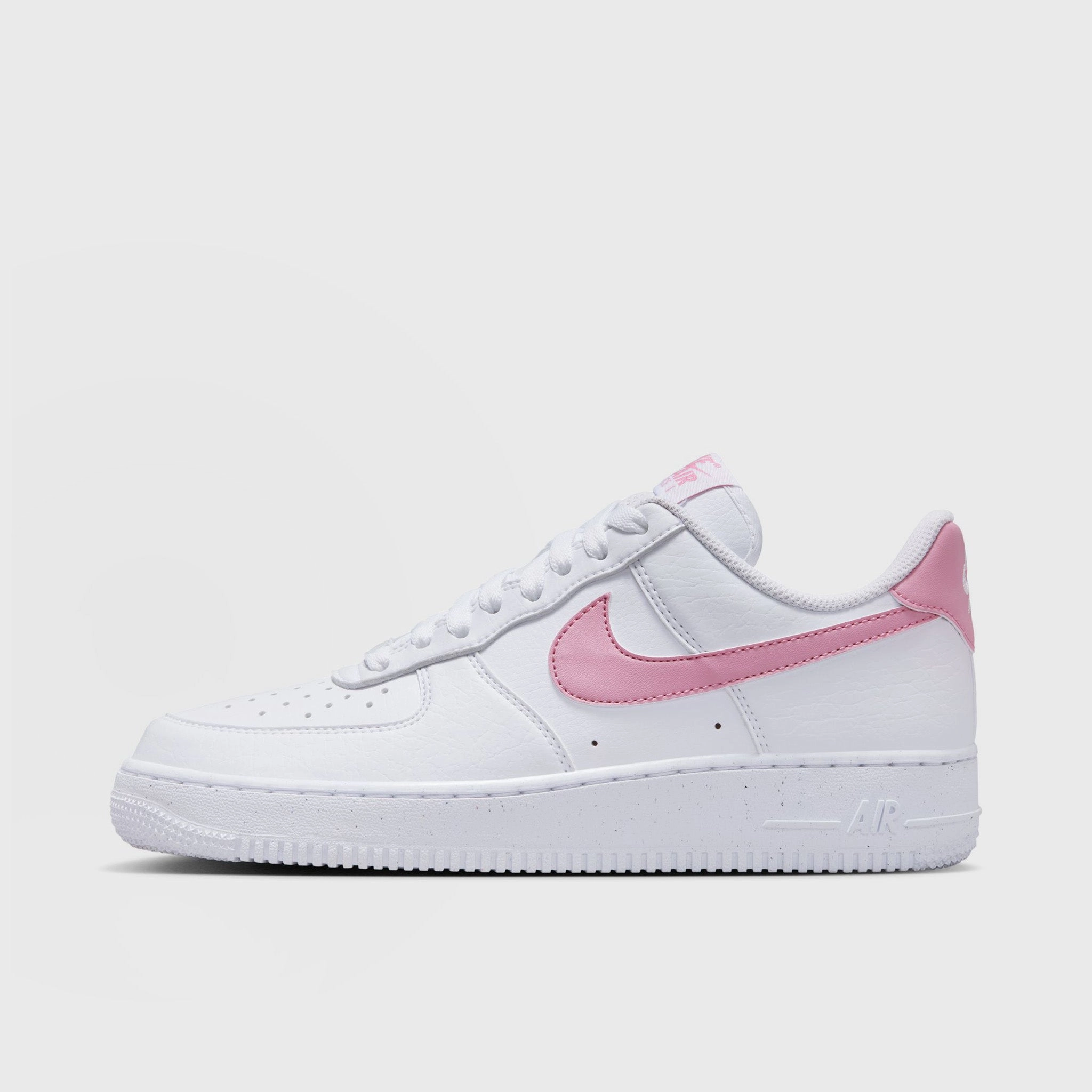 Nike Women's Air Force 1 '07 Next Nature White / Elemental Pink High-Speed Response Collar Padding