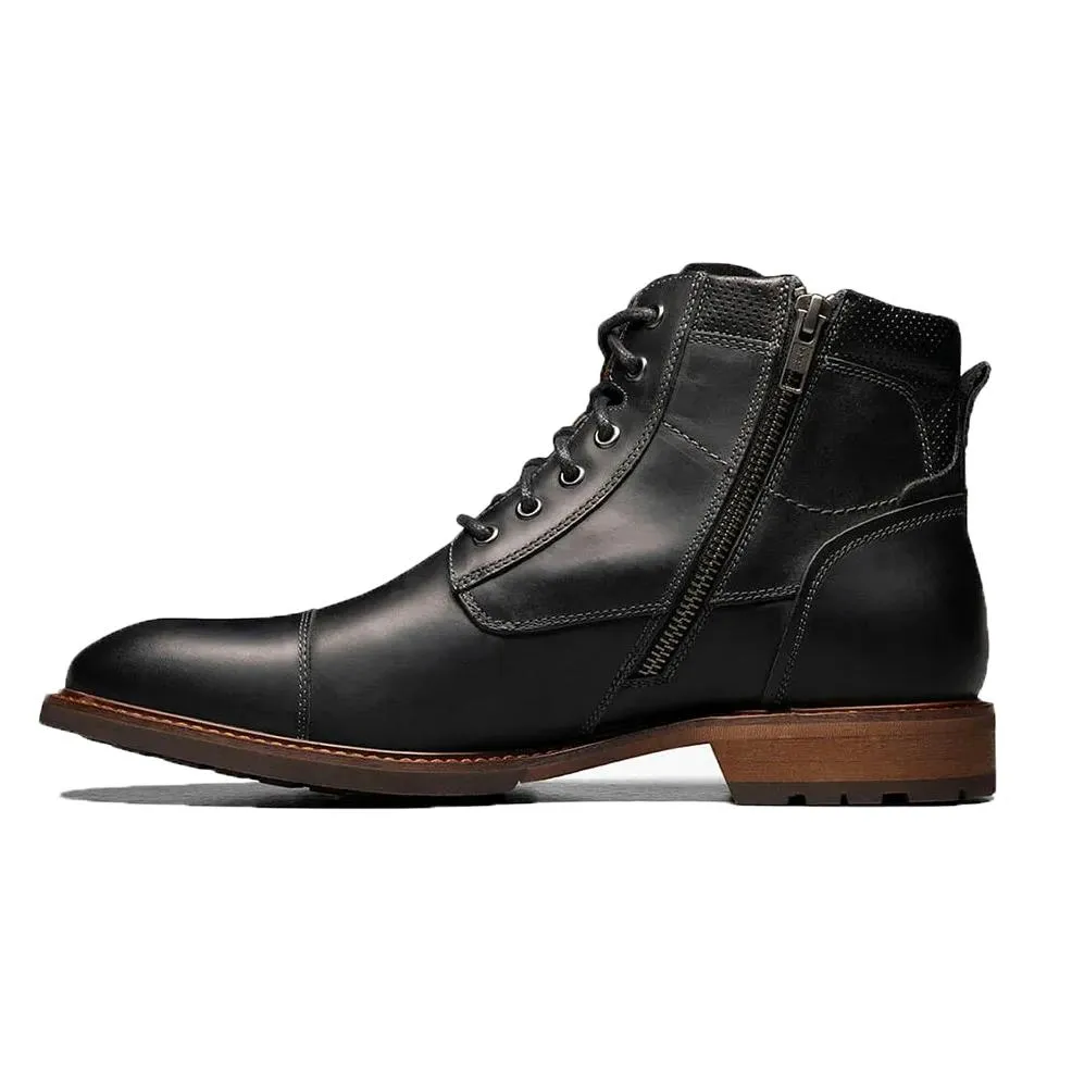 synthetic leather Florsheim Men's Lodge Cap Boot Black