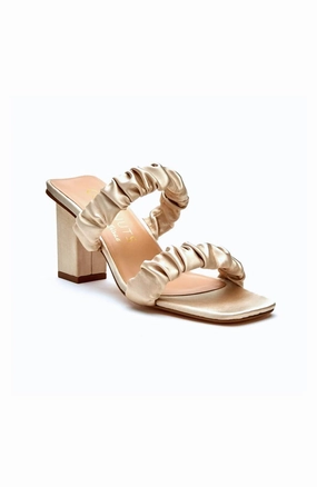 First Love Heeled Sandal In Champagne Fall Sandals Comfortable Shoes