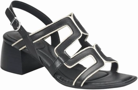 Women Sofia Sandal In Black Red Heel