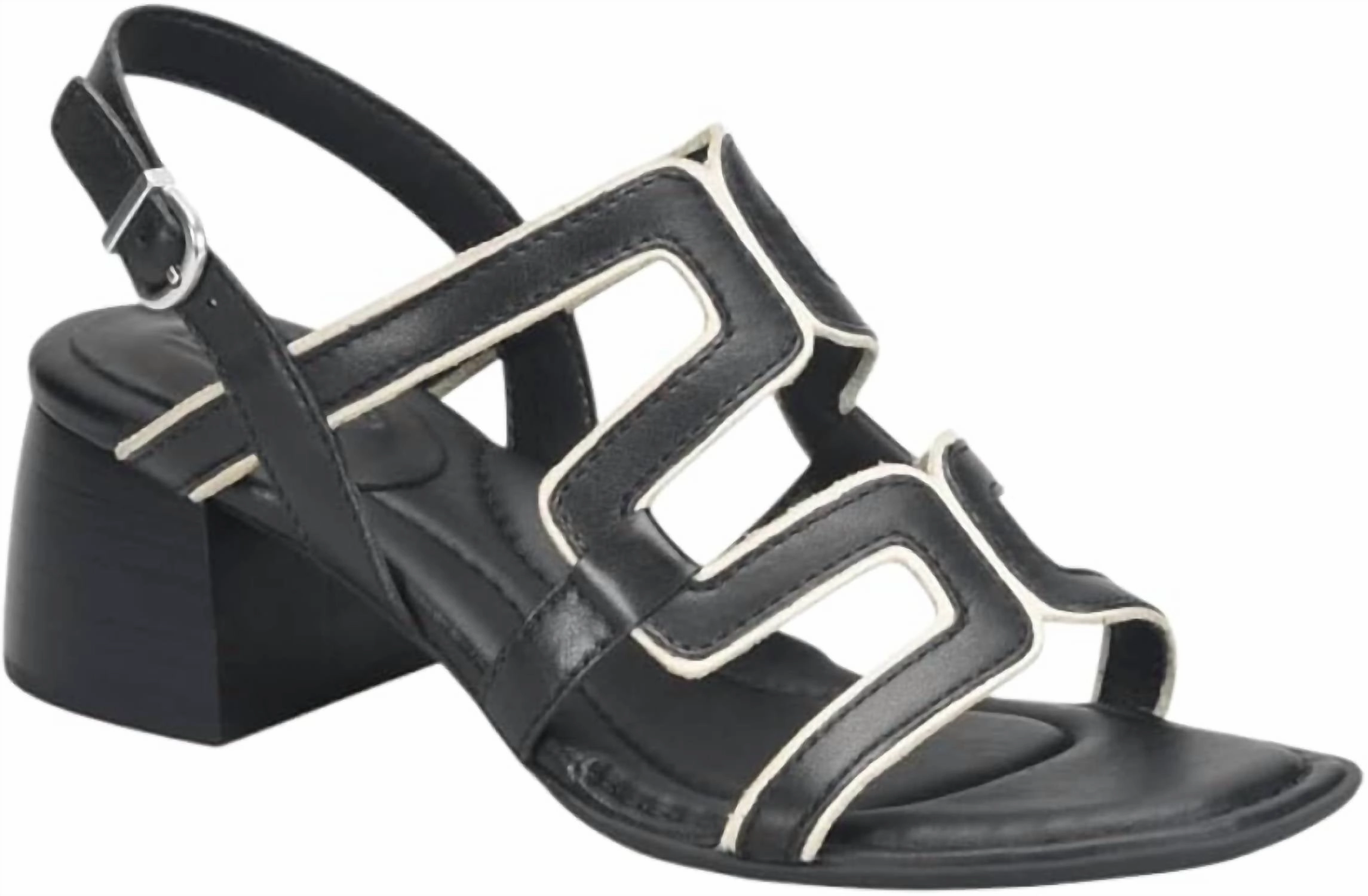 Sharp Shape Women Sofia Sandal In Black