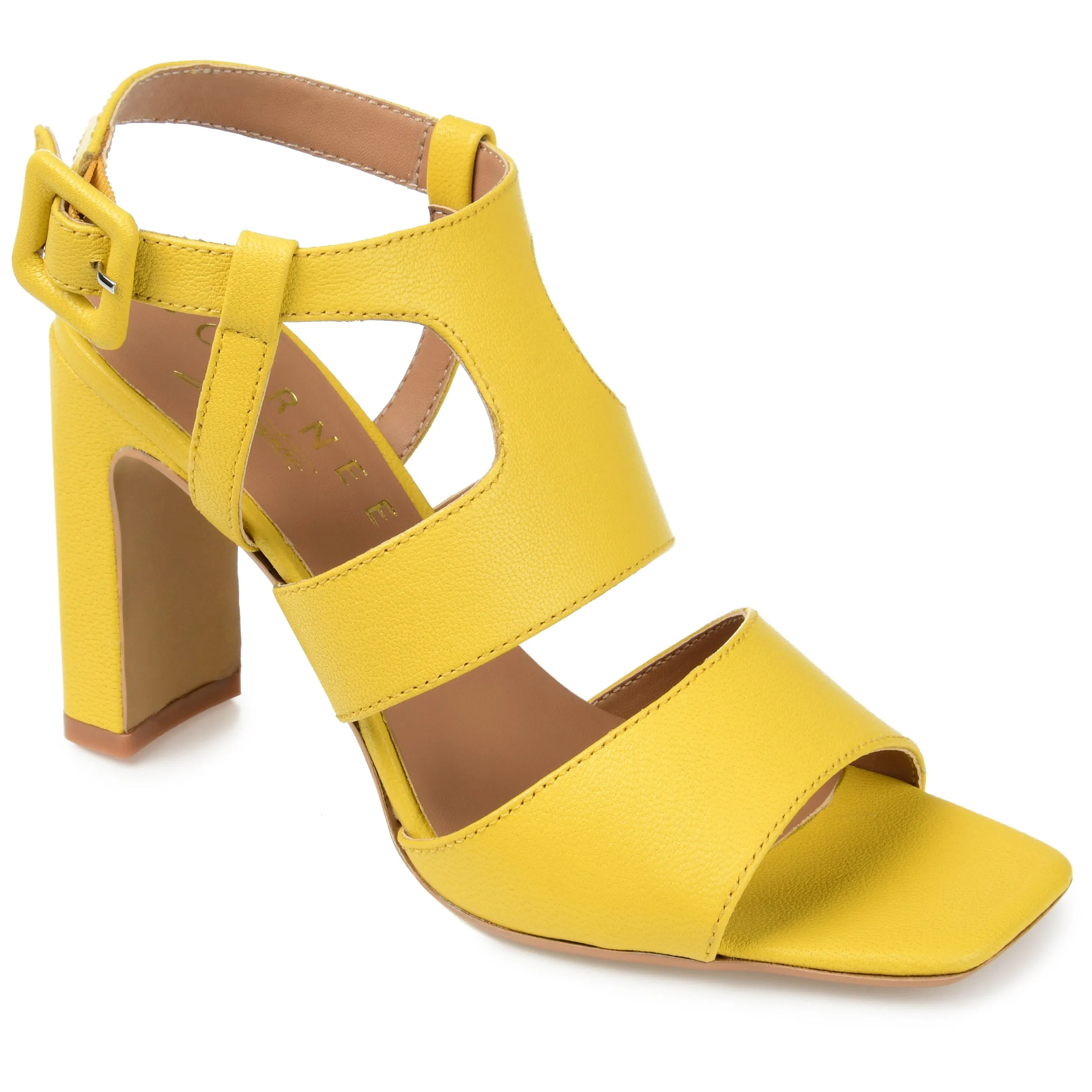 Journee Signature Women's Genuine Leather Beckie Pump Club Ready