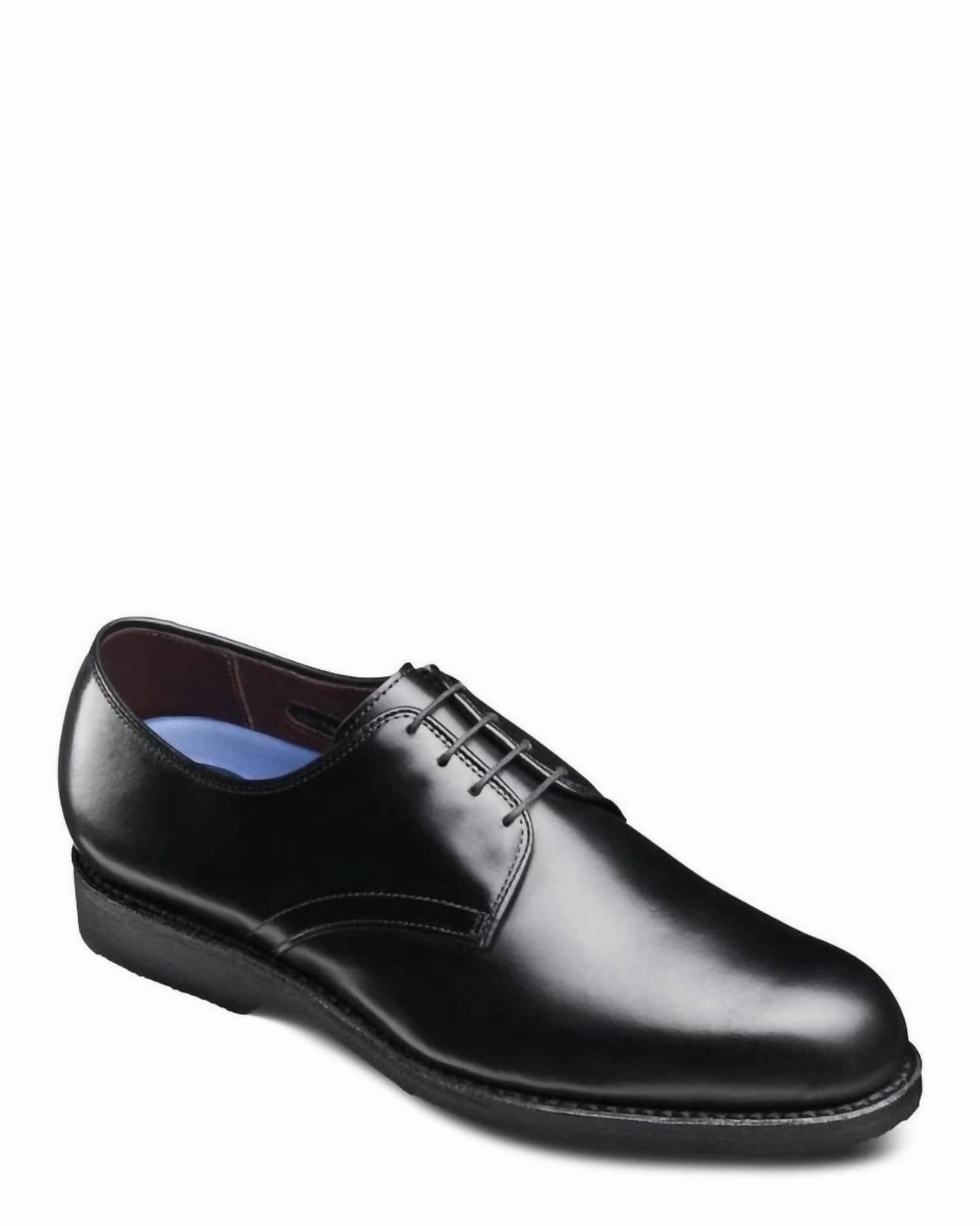 Lightweight Build Presentation Ready Men's Lax Oxford Shoes In Black