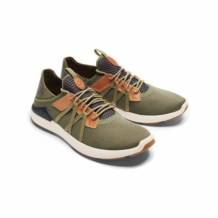 Mens Olukai Mio Li in Hunter/Lava Rock Affordable Luxury