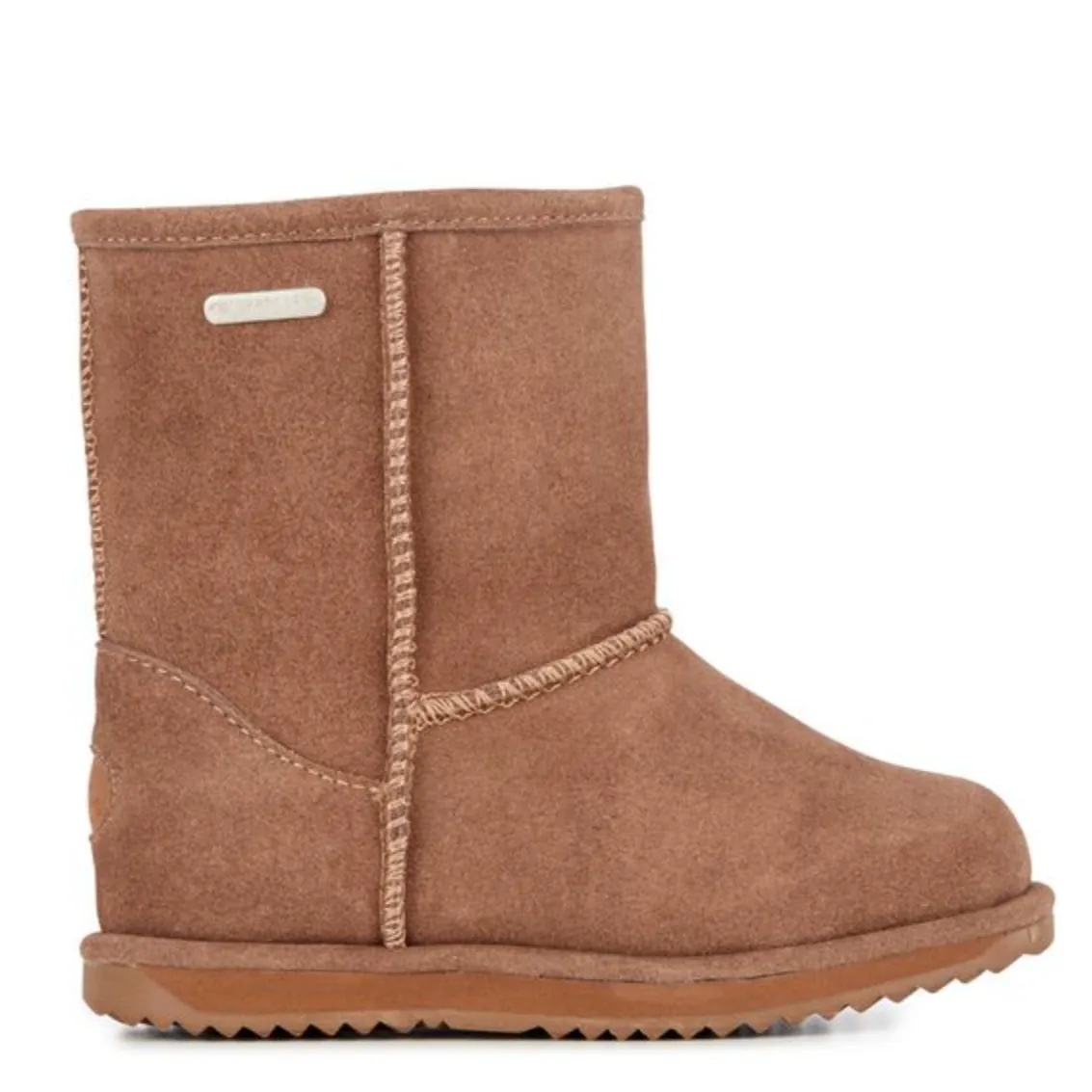 Emu Oak Brumby Lo Youth Boot Elastic Material Wine Rich