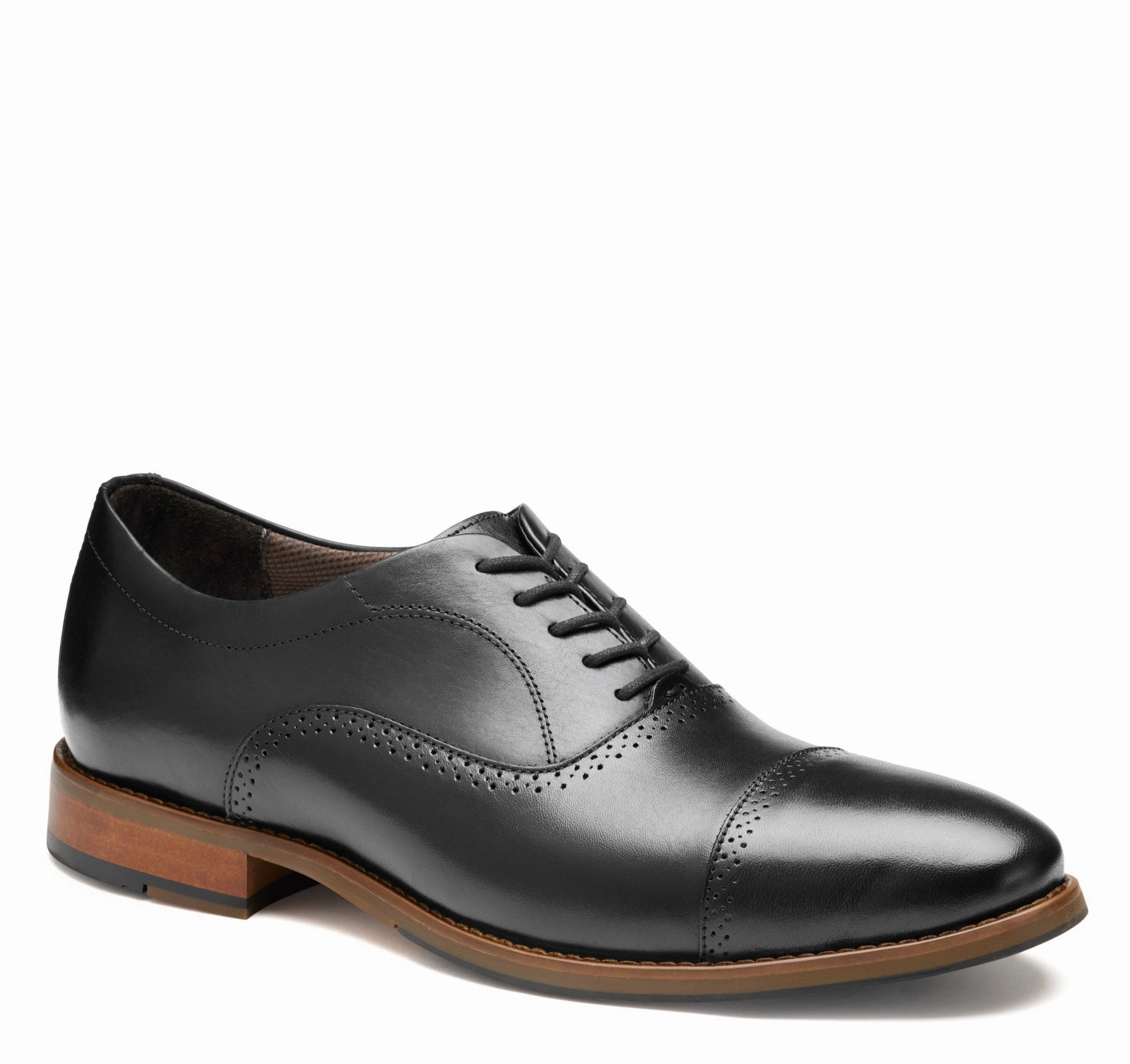 Johnston & Murphy Men's XC4 Lavoy Cap Toe Lace Up Oxford Shoe Cushioned Support Dress Code Fit