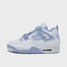 Sneakers Lace Up Jordan Women's 4 Retro White / Aluminum - Blue Tint