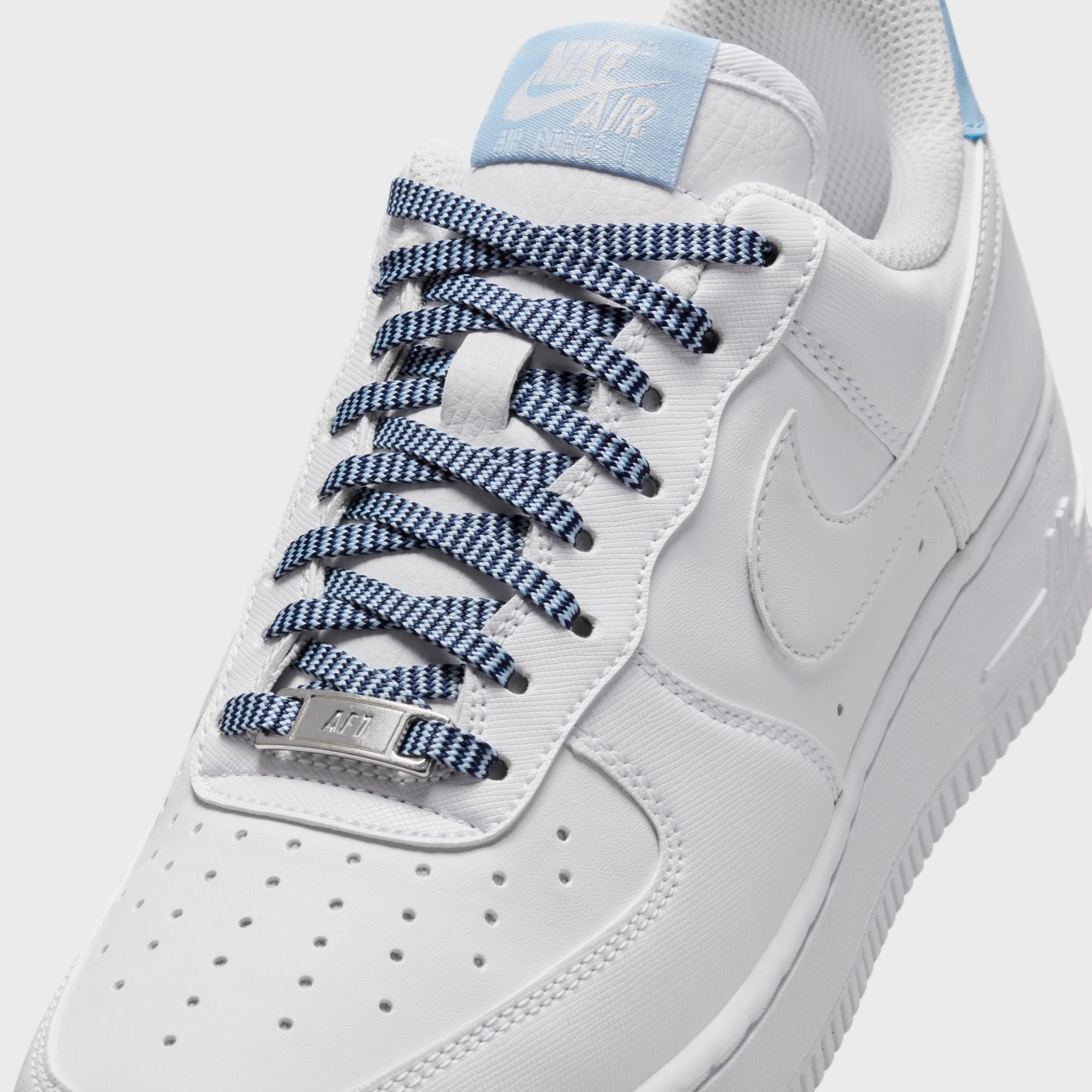 Nike Women's Air Force 1 '07 Next Nature White / Light Armory Blue Ventilation holes