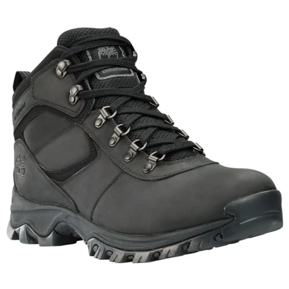 Deep Black Timberland Men's Mt. Maddsen Mid Hiking Boots Black Waterproof