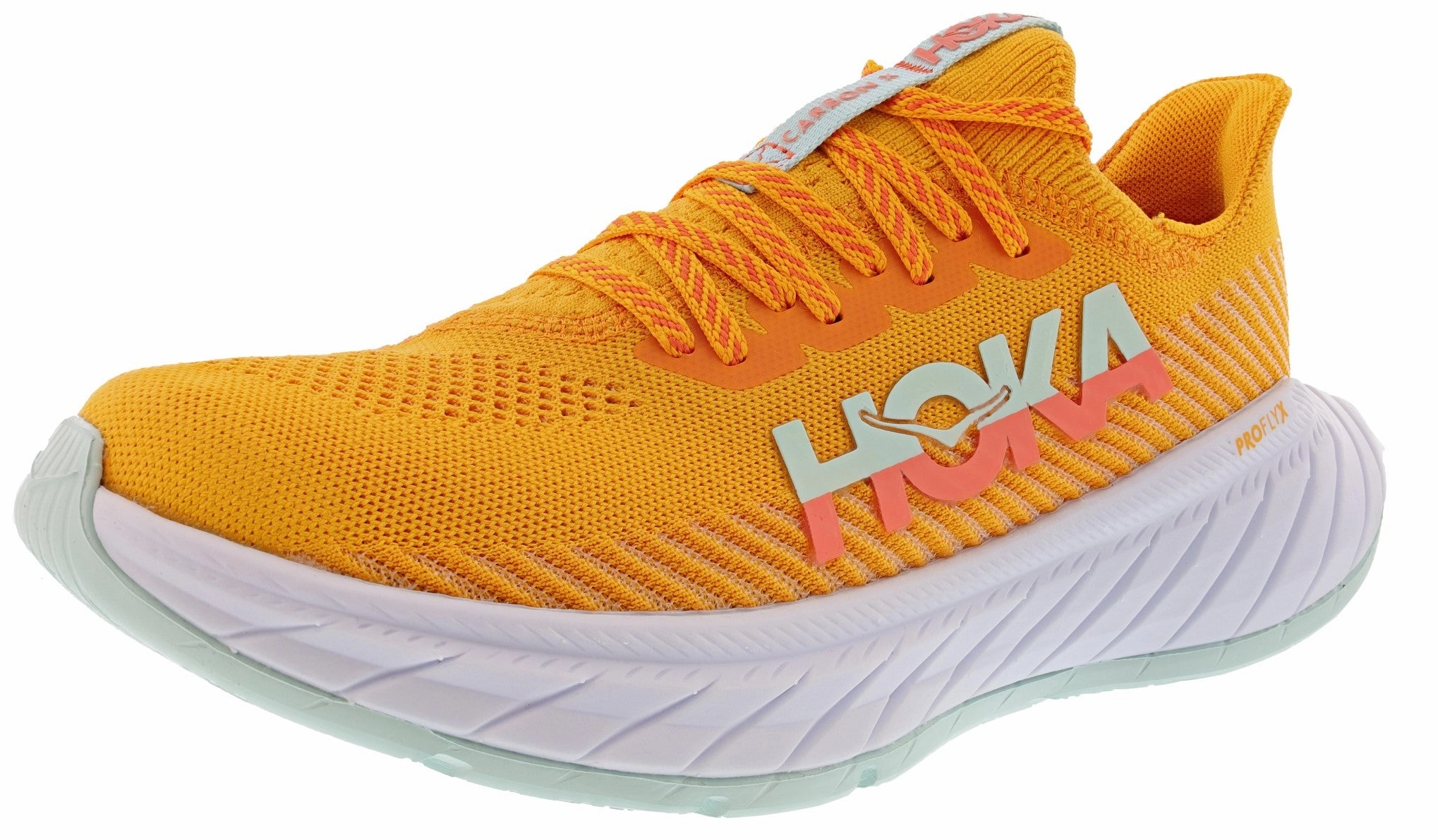logo - strapped shoes group running shoe function Hoka Men's Carbon X 3 Performance Running Shoes