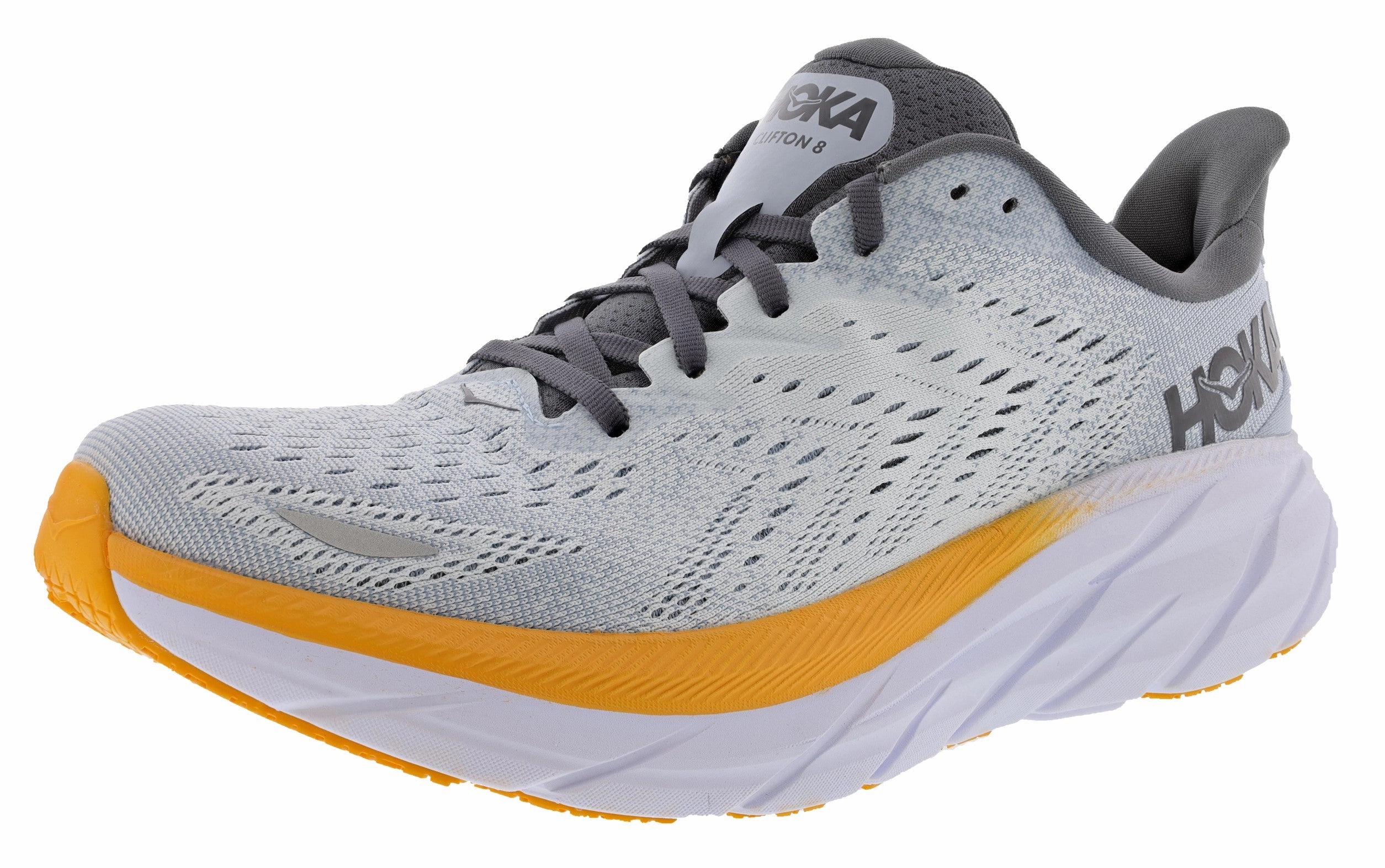 running with a minimalist style embroidered - finish - design shoes Hoka Men's Ultra Marathon Running Shoes Clifton 8