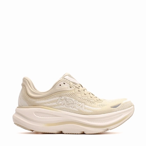 Hoka One One Men Bondi 9 Oatmeal Oat Milk 1162011-OLTM Continuous Rubber Outsole