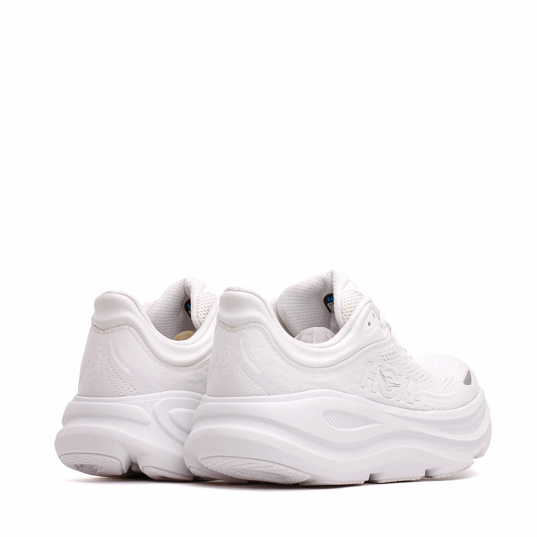 Hoka One One Men Bondi 9 White 1162011-WWH running shoes for road races