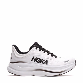slip-resistant Hoka One One Men Bondi 9 White Black 1162011-WBLC