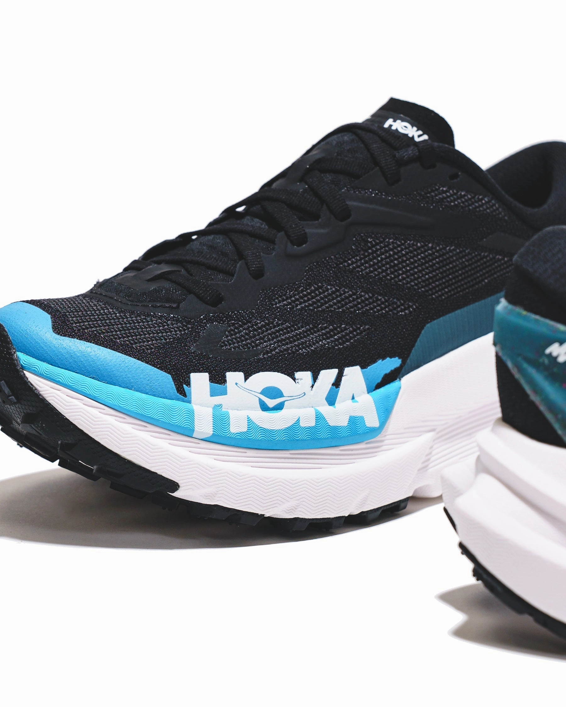 Hoka One One Men Mafate X Black Skyward Blue 1161990-BKSK Anti - UV arch - support - system shoes