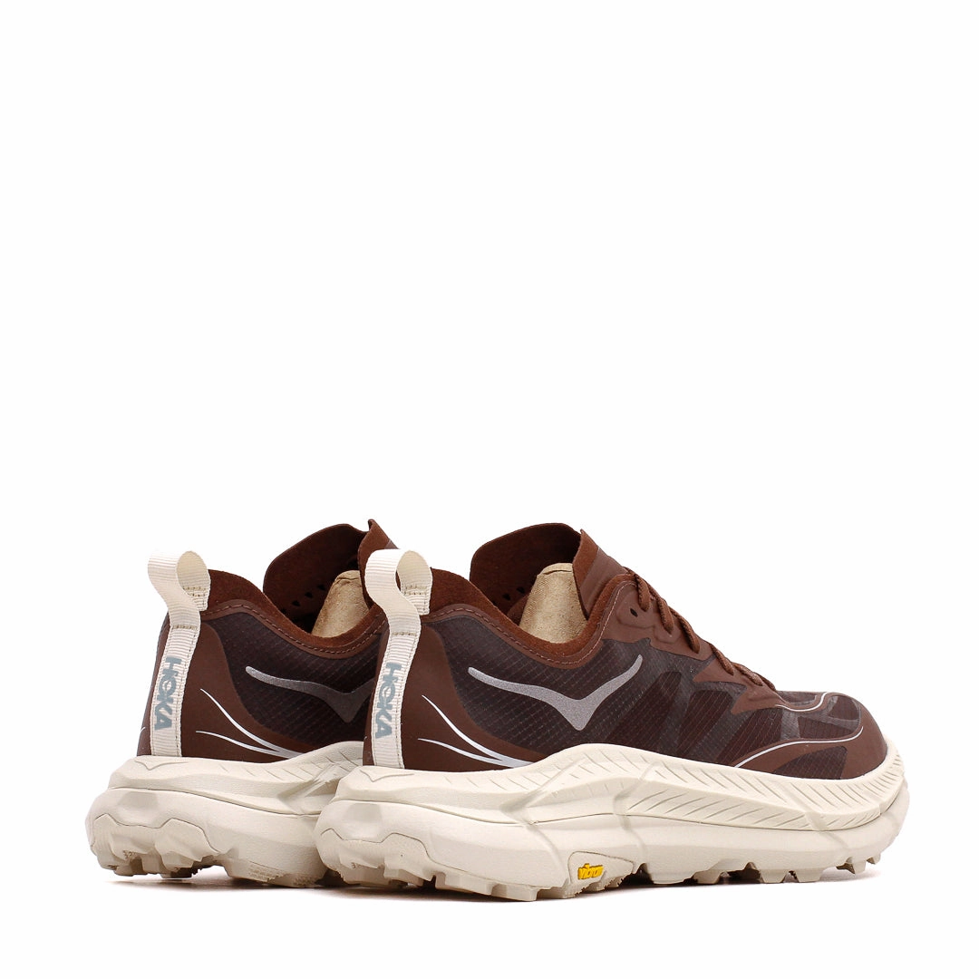 Hoka One One Unisex Mafate Speed 4 Lite Cold Brew Oat Milk 1168450-CWTM running in a racecourse uneven - surface running gear
