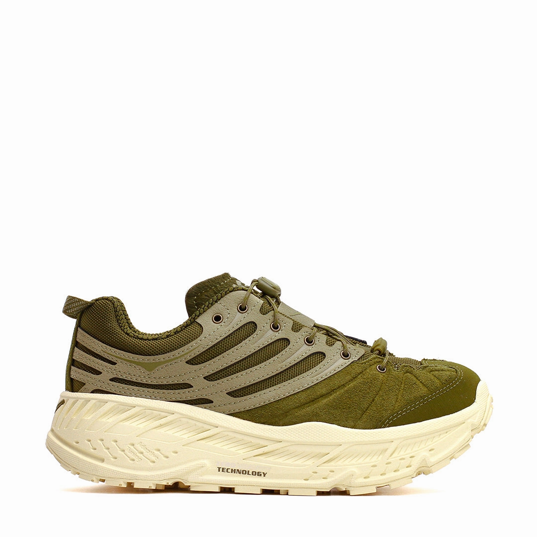 Dynamic Lacing System Hoka One One Unisex Stinson EVO OG TP Moss Green Wild Mushroom 1166450-MRNW