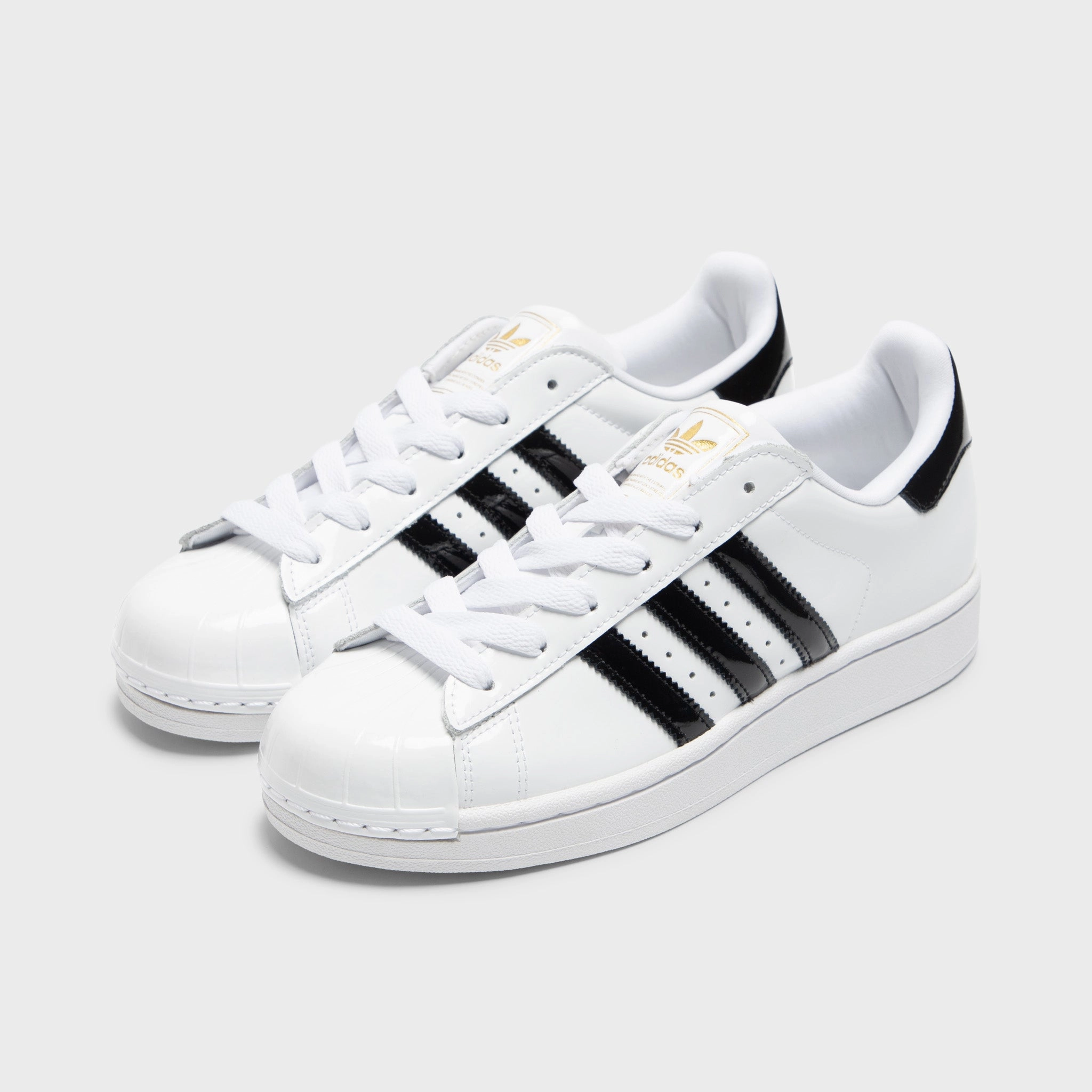 Comfort Fit Insole Lockdown Foot Harness adidas Women's Superstar II White / Core Black - Gold Metallic