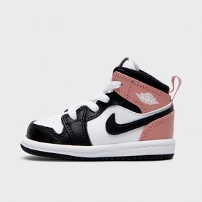 Jordan 1 Mid TD White / Black - Rust Pink Core Control Zone Adaptive Ankle Support