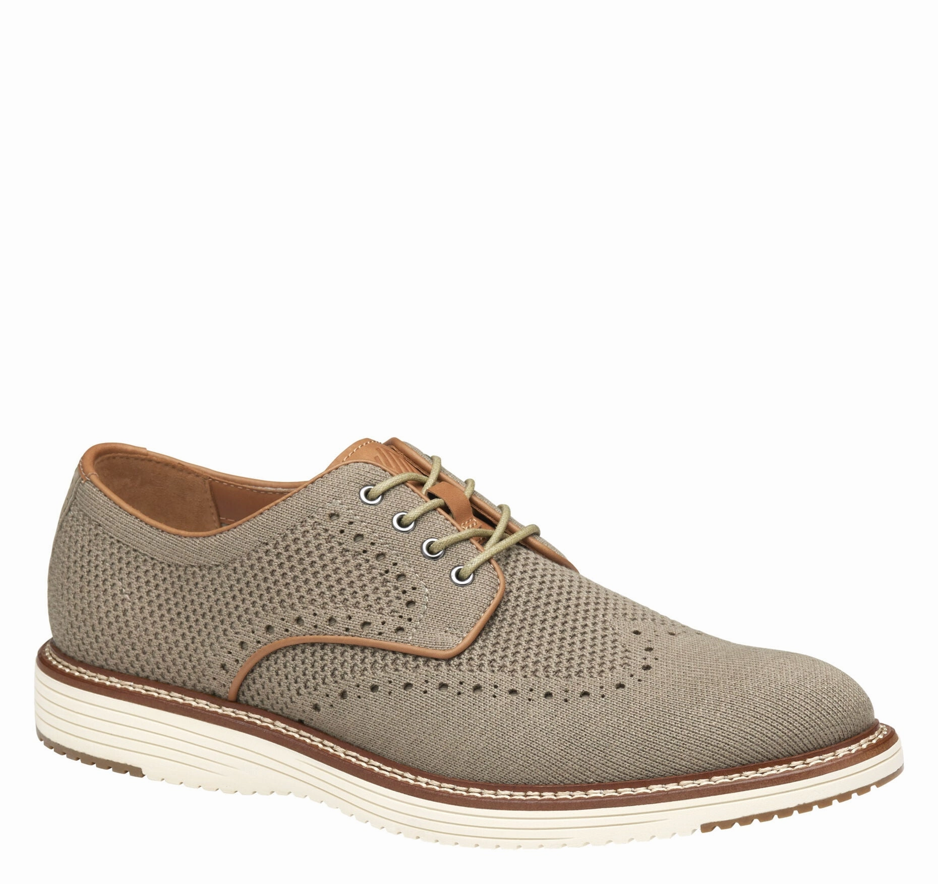 Cushioned Support Corporate Day Johnston & Murphy Mens  Upton Knit Wingtip Dress Casual Shoe