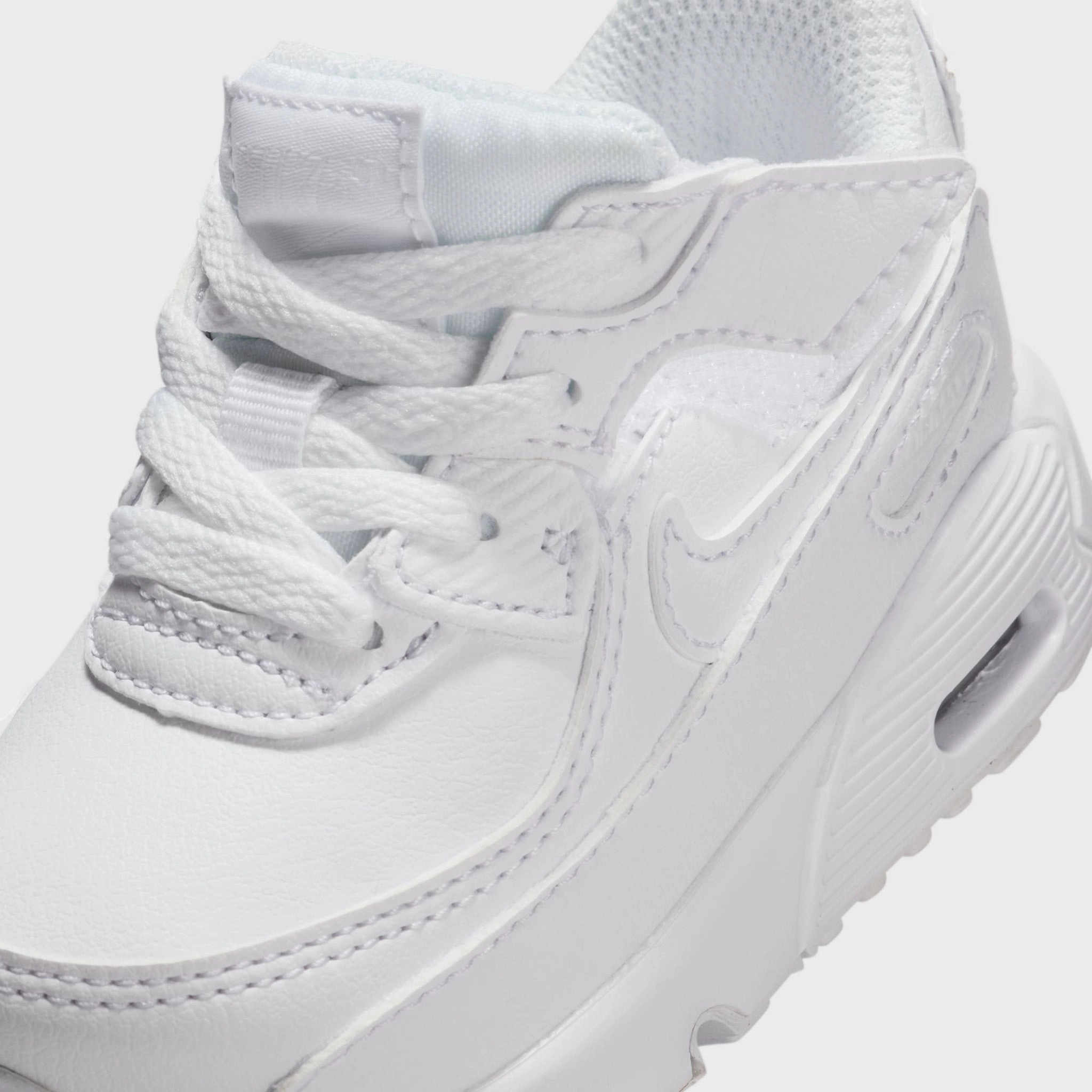 Hypoallergenic Lining Thermoformed Midfoot Wrap Nike Air Max 90 Easyon TD White / Metallic Silver