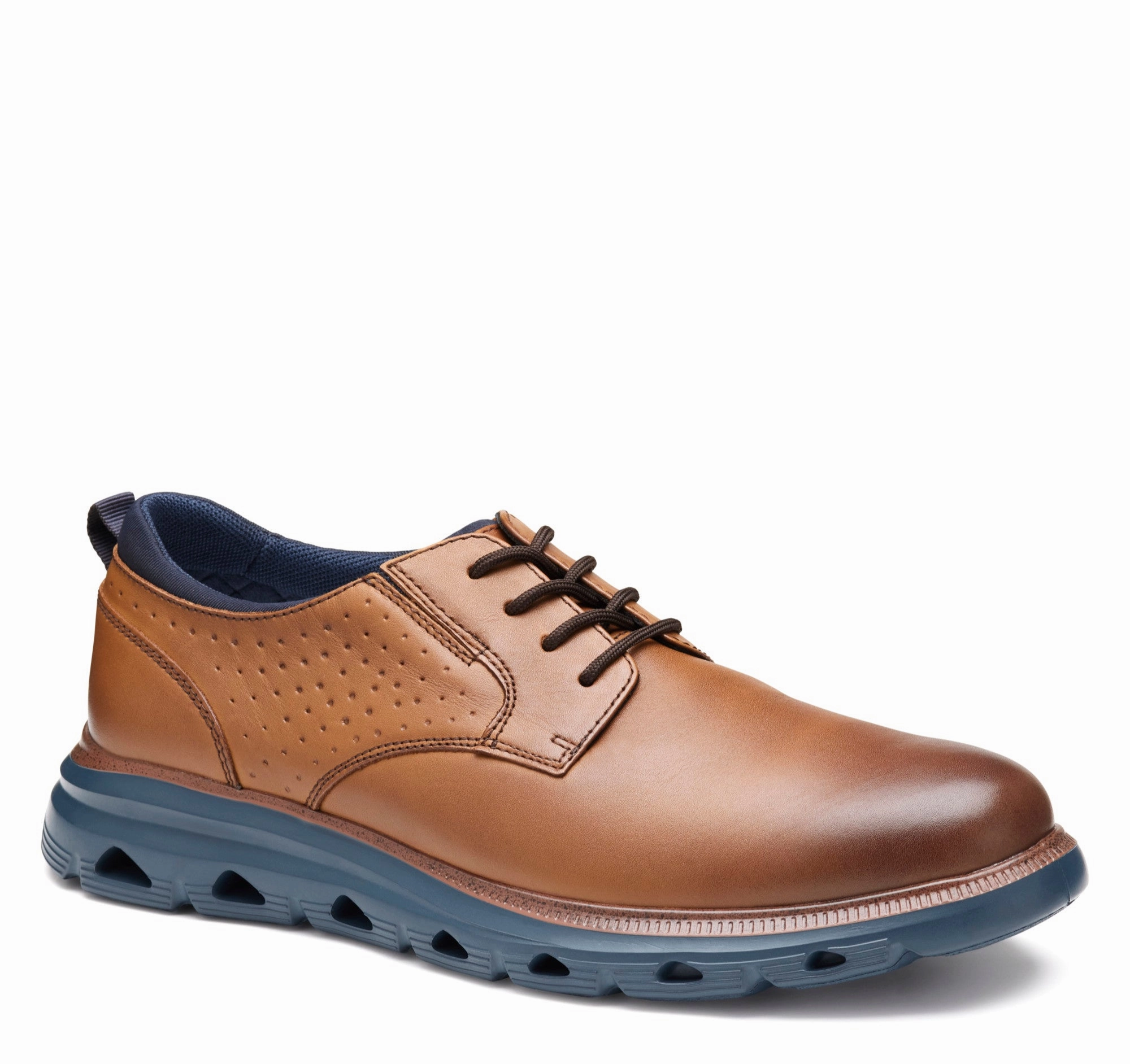 Johnston & Murphy Jenkins Plain Toe Dress Casual Oxford Comfort Fit Corporate Staff Leather Comfort Fit