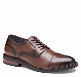 Johnston & Murphy Langston Cap Toe Dress Shoe Stylish Oxfords