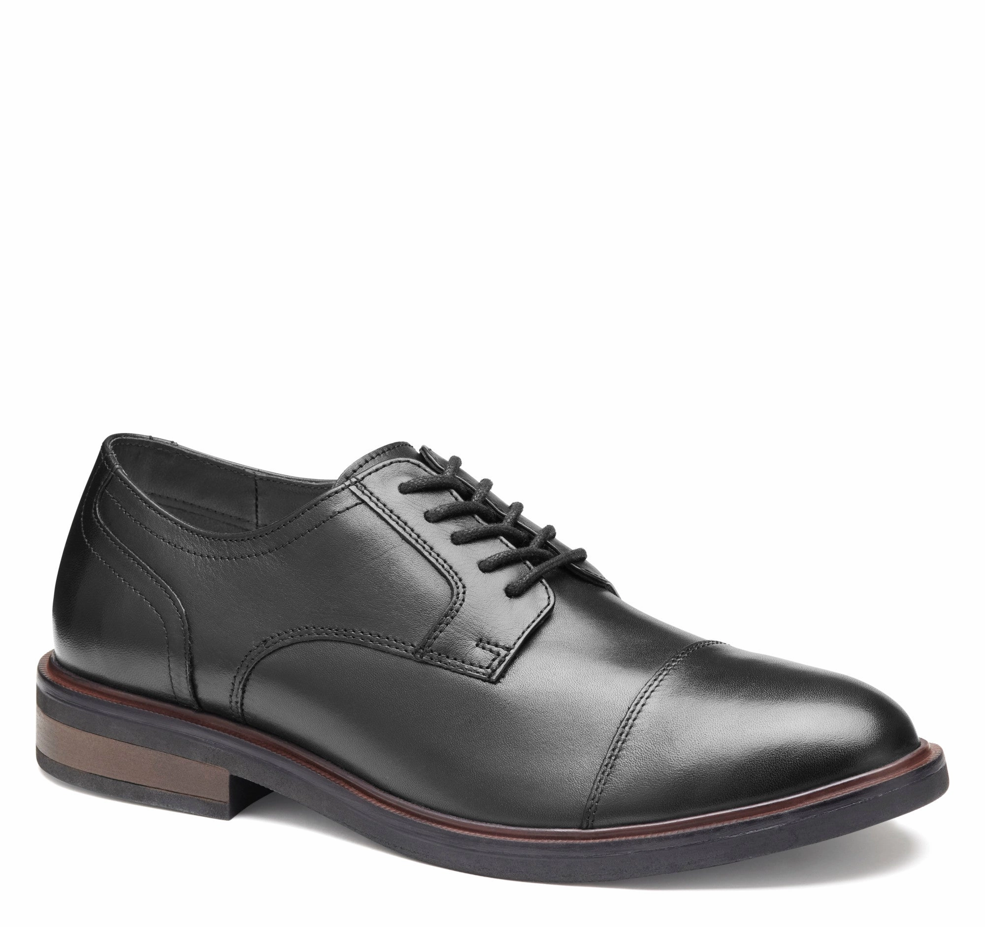 Matte Finish Urban Executive Johnston & Murphy Langston Cap Toe Dress Shoe