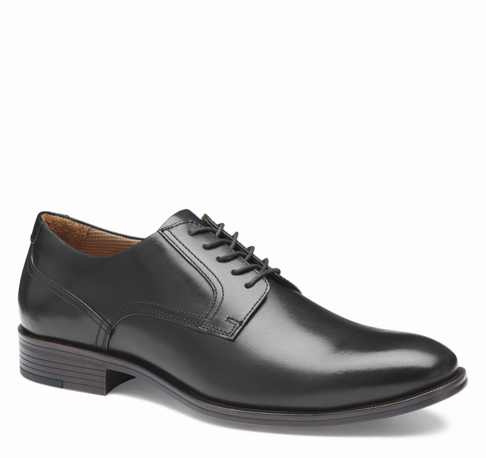 Johnston & Murphy Men's Reeve Plain Toe Dress Casual Lace-Up Shoe Elegant Shape Stylish Slip On