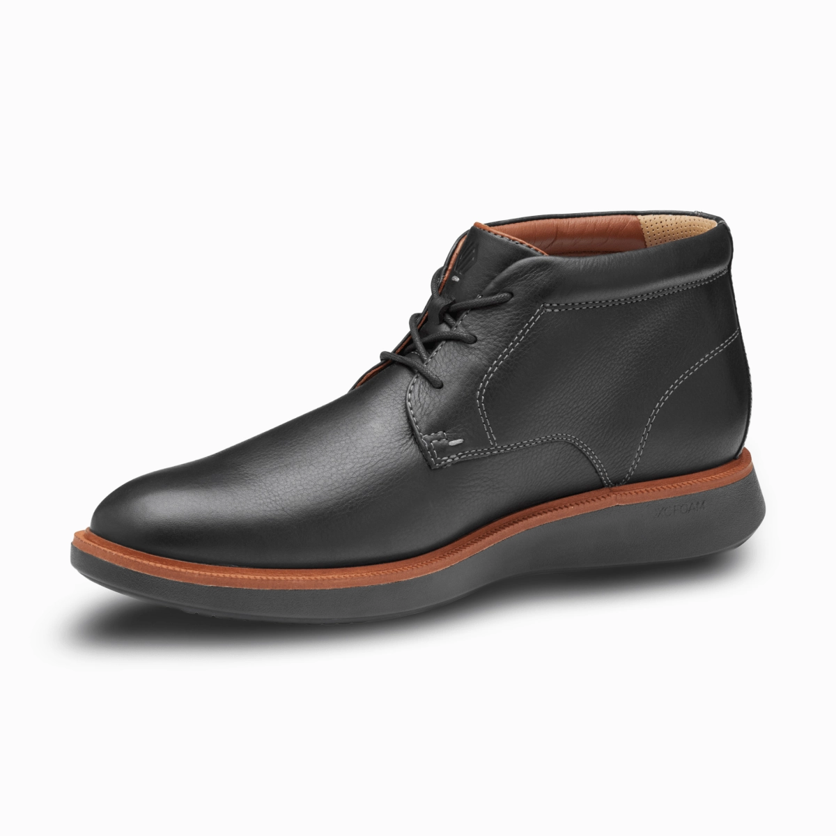 Johnston & Murphy Men's XC  Parker Chukka Black Full Grain Leather Waterproof Ultimate Style Western Ride