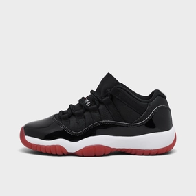 Jordan 11 Retro Low GS Black / Varsity Red - White carbon fiber shank Impact Resistant Foam